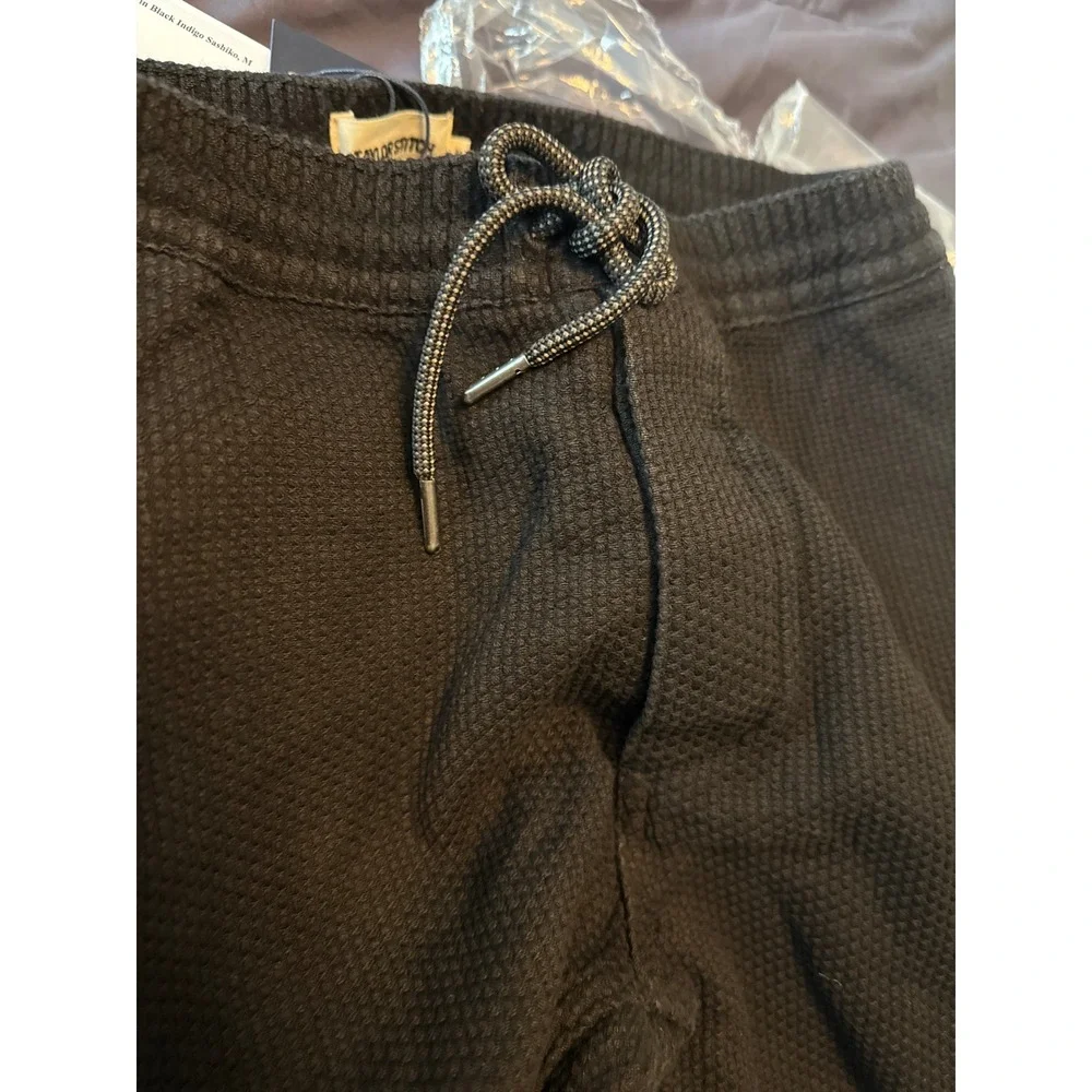 Taylor Stitch The Apres Pant Black Indigo Sashiko Men Jogger Medium NWT - Picture 5 of 6